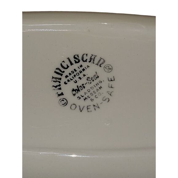 Mid-century Fransiscan Color Seal Covered BUTTER DISH w/ Lid Larkspur Pattern - Picture 4 of 4